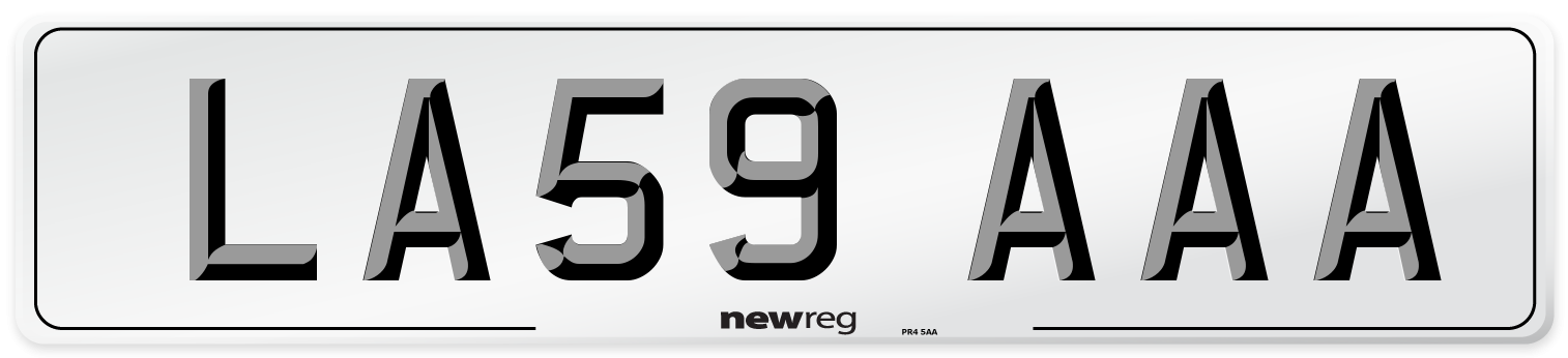 LA59 AAA Number Plate from New Reg